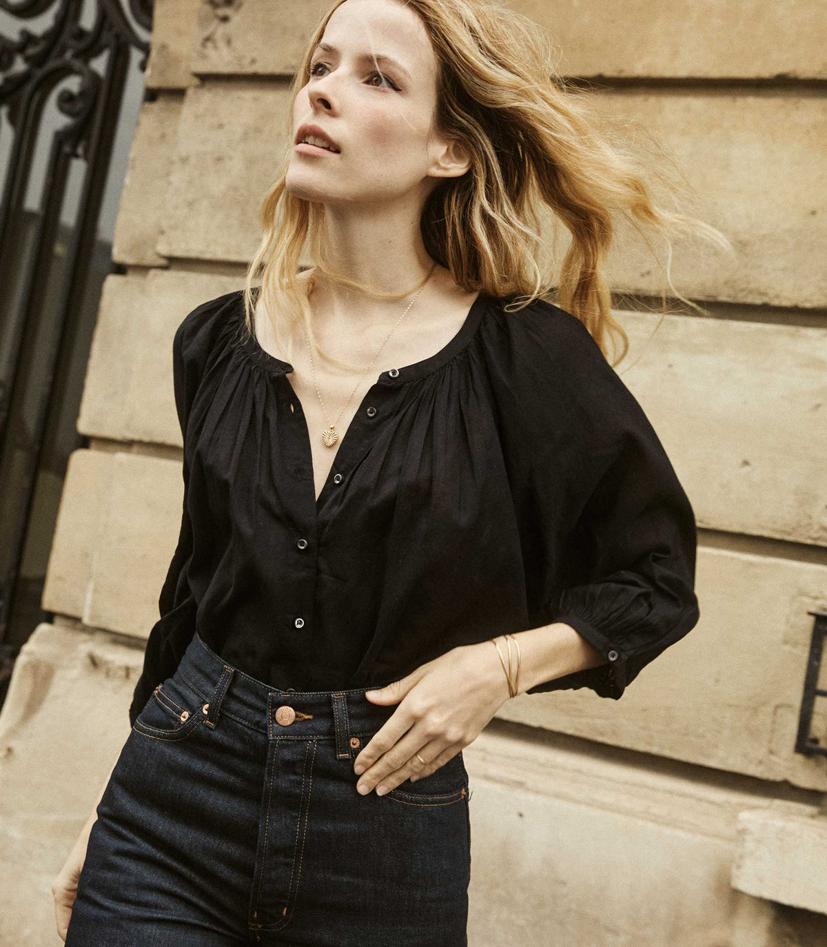 Jiana Top -- Black