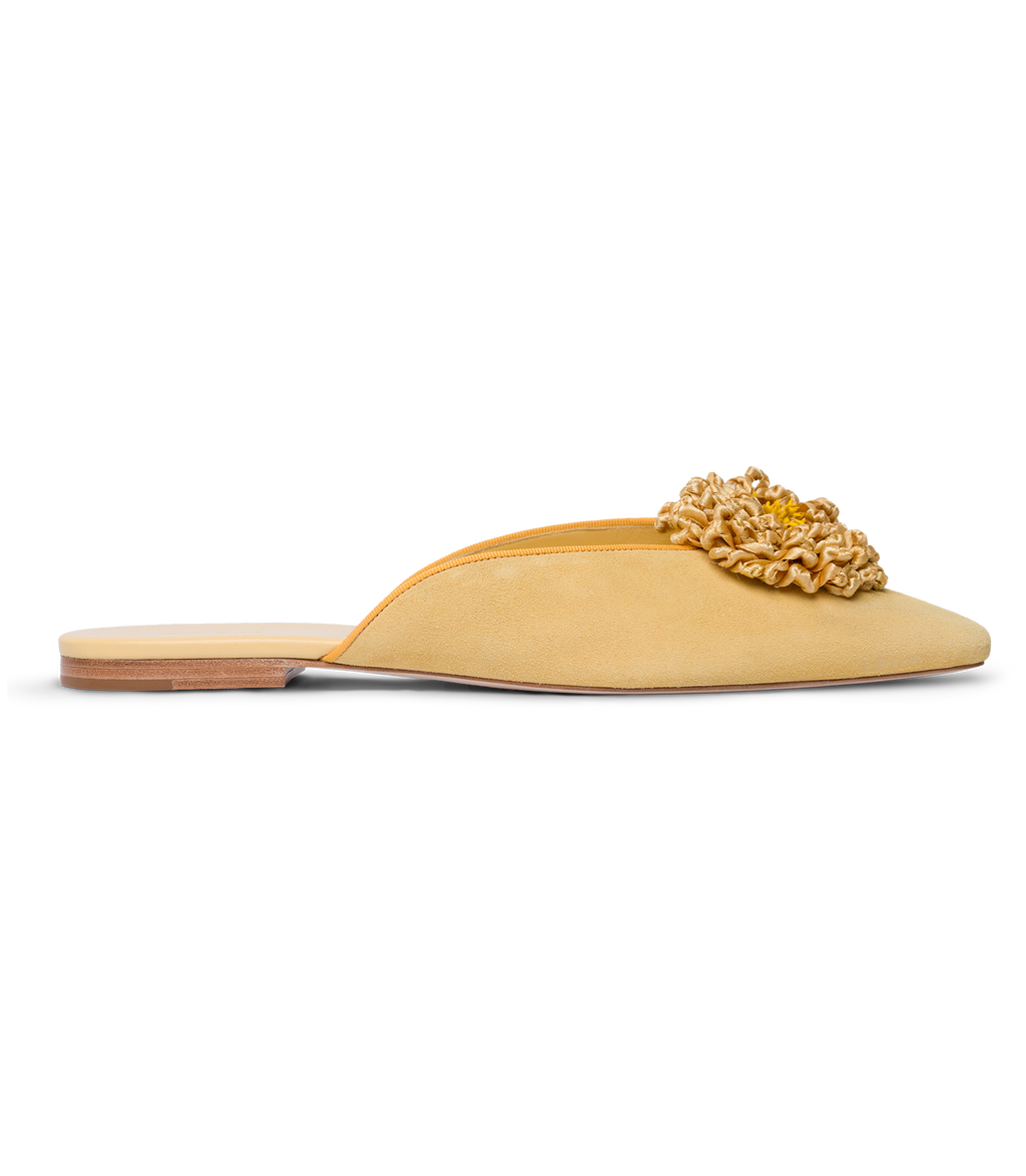 Adair Slide -- Cantaloupe Suede