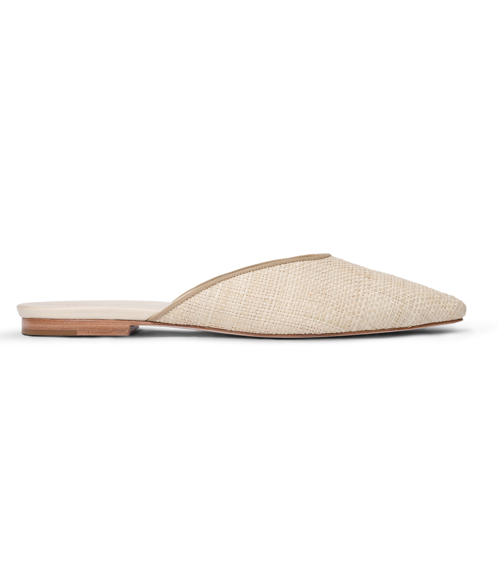 Adair Slide -- Natural Raffia