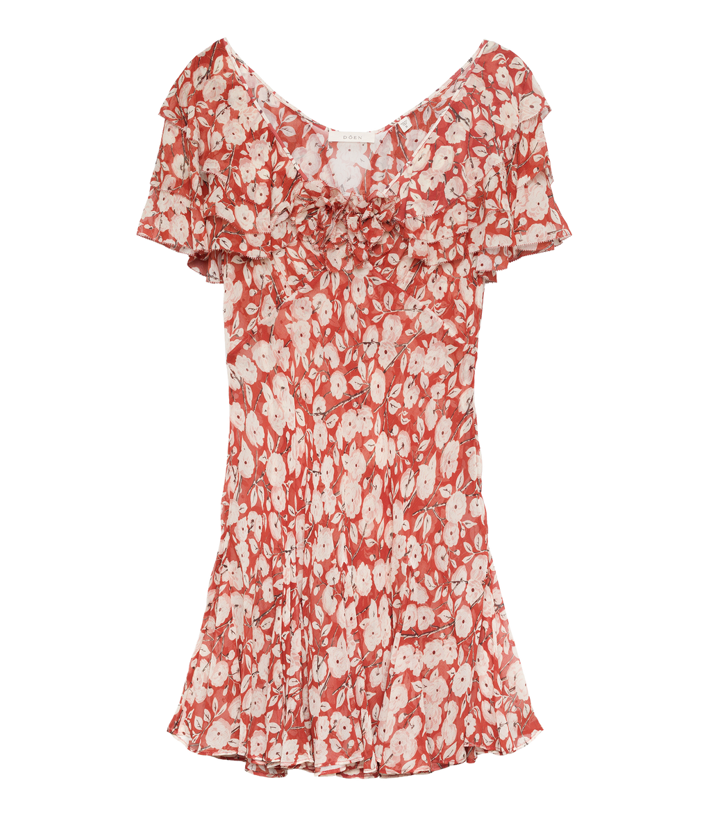 Alcida Dress -- Rouge Ambridge Rose