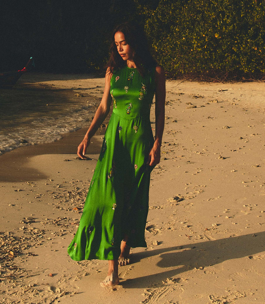 Amari Dress -- Emerald