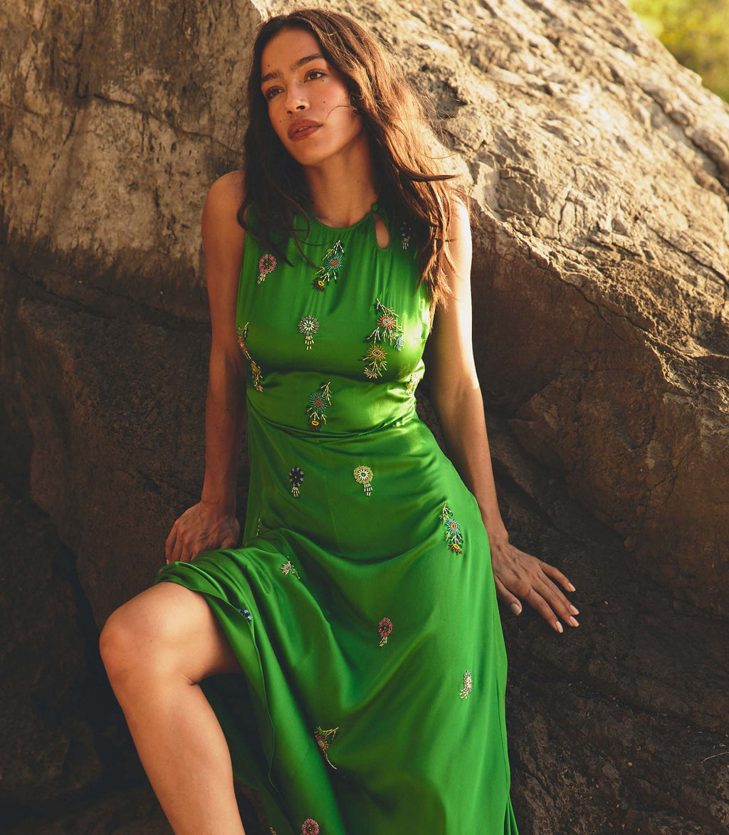 Amari Dress -- Emerald