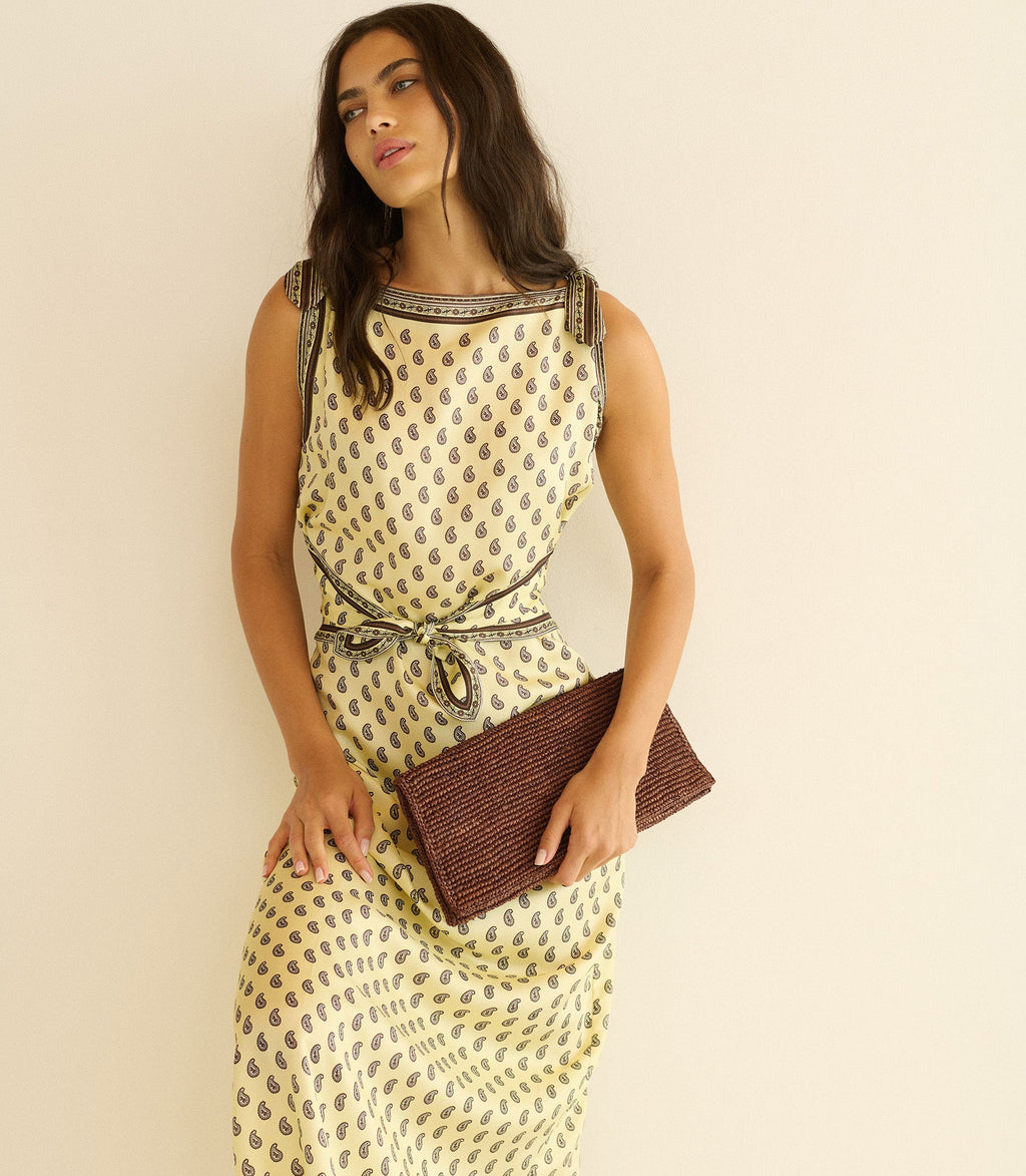 Amorette Dress -- Sunlight Taormina Paisley