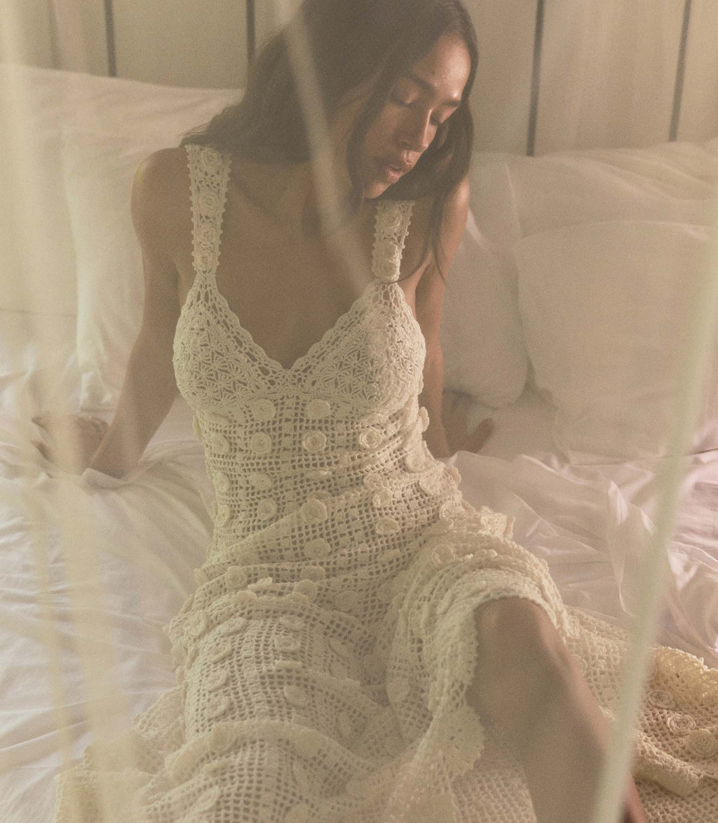 Aristea Dress -- Pearl
