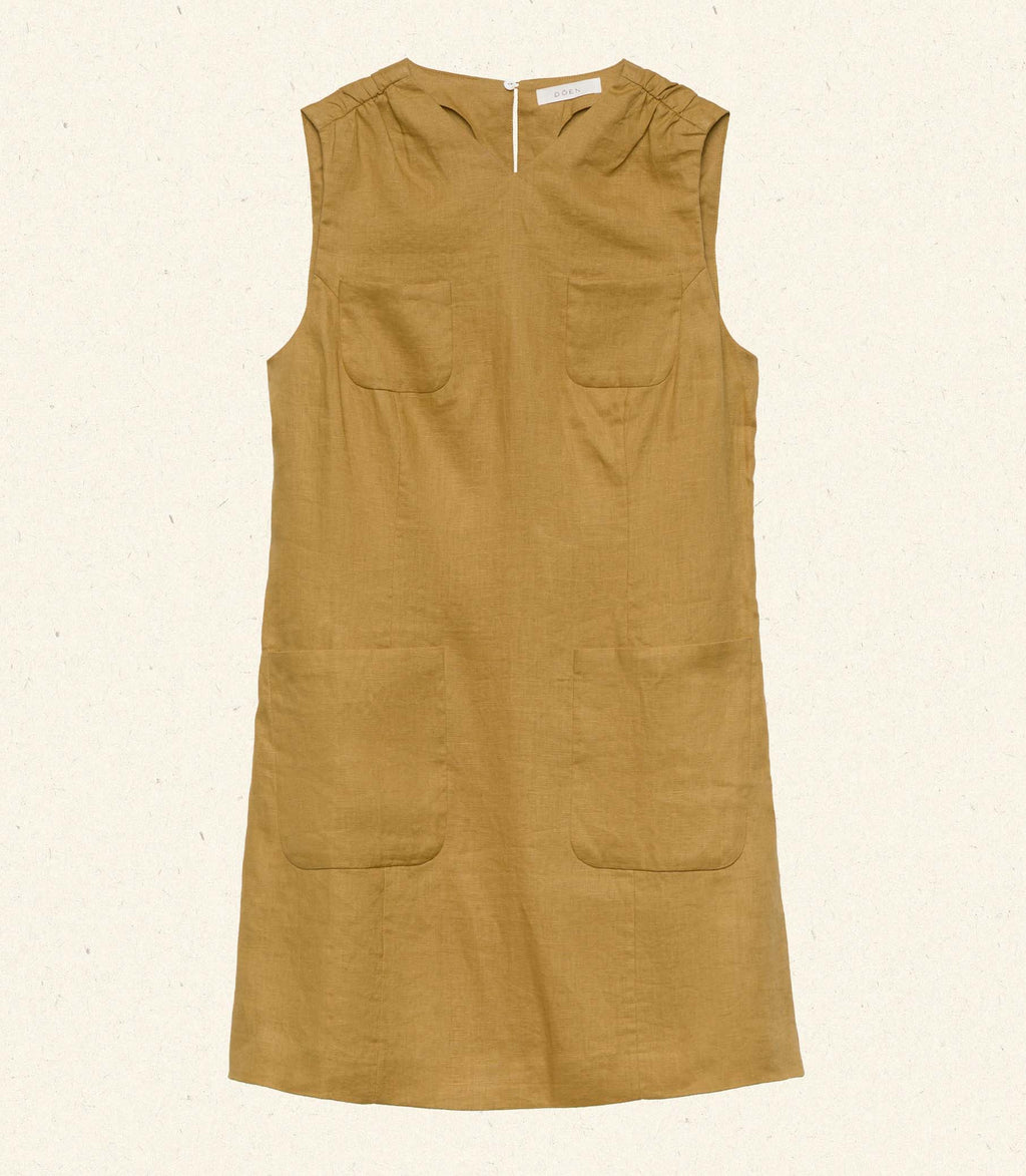 Bennette Dress -- Golden Olive