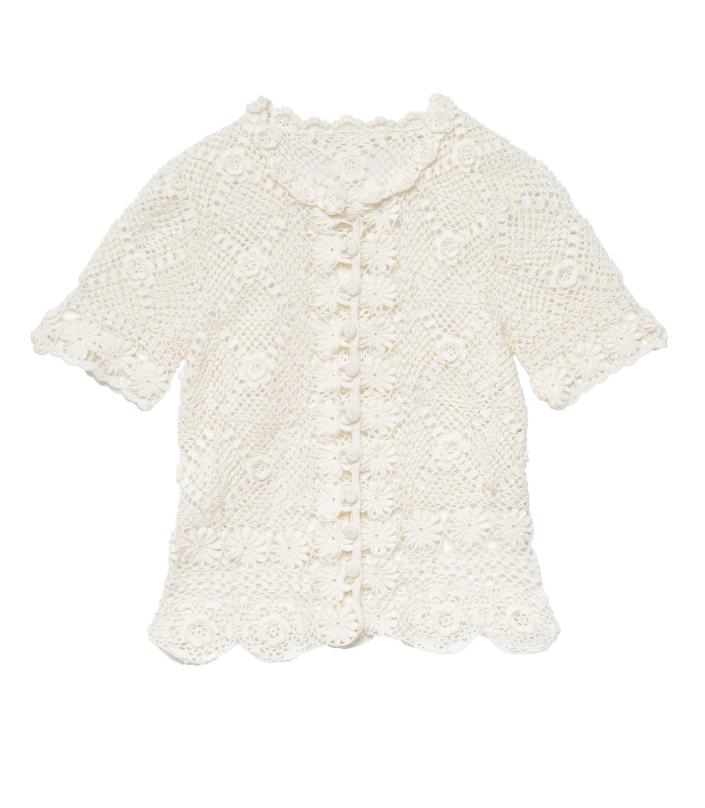 Chrysanthe Top -- Pearl