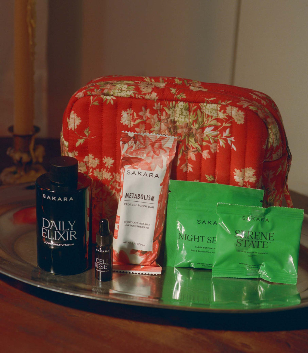 Dôen & Sakara Travel Essentials -- Lantana Floral