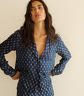 Elene Top -- Bleu Taormina Paisley