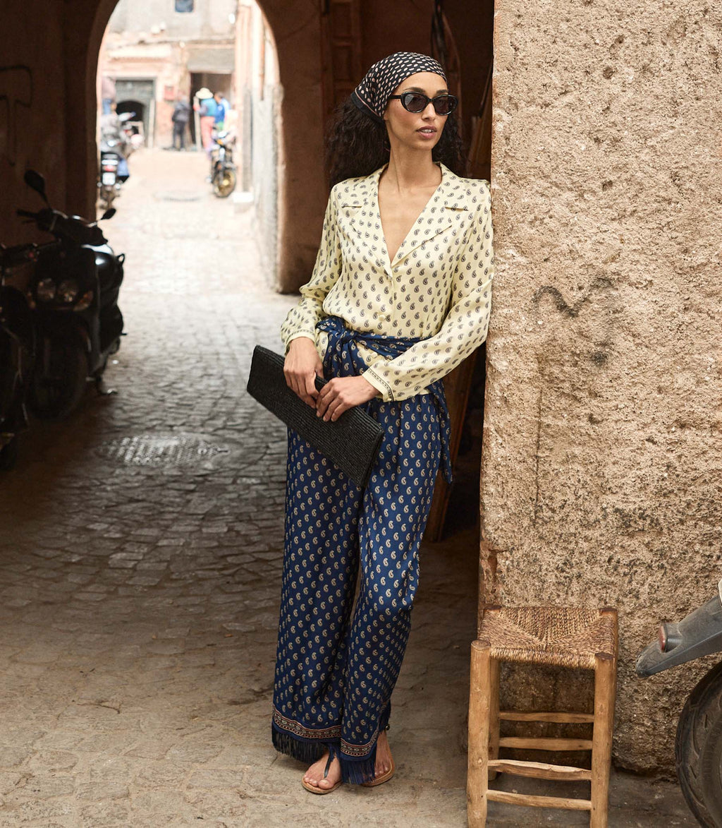 Elene Top -- Sunlight Taormina Paisley