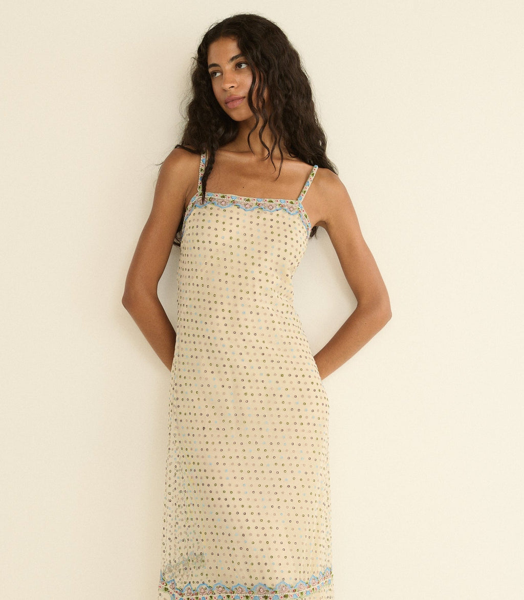 Elida Dress -- Candlelight