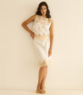 Elowette Skirt -- Salt And Peach Lace