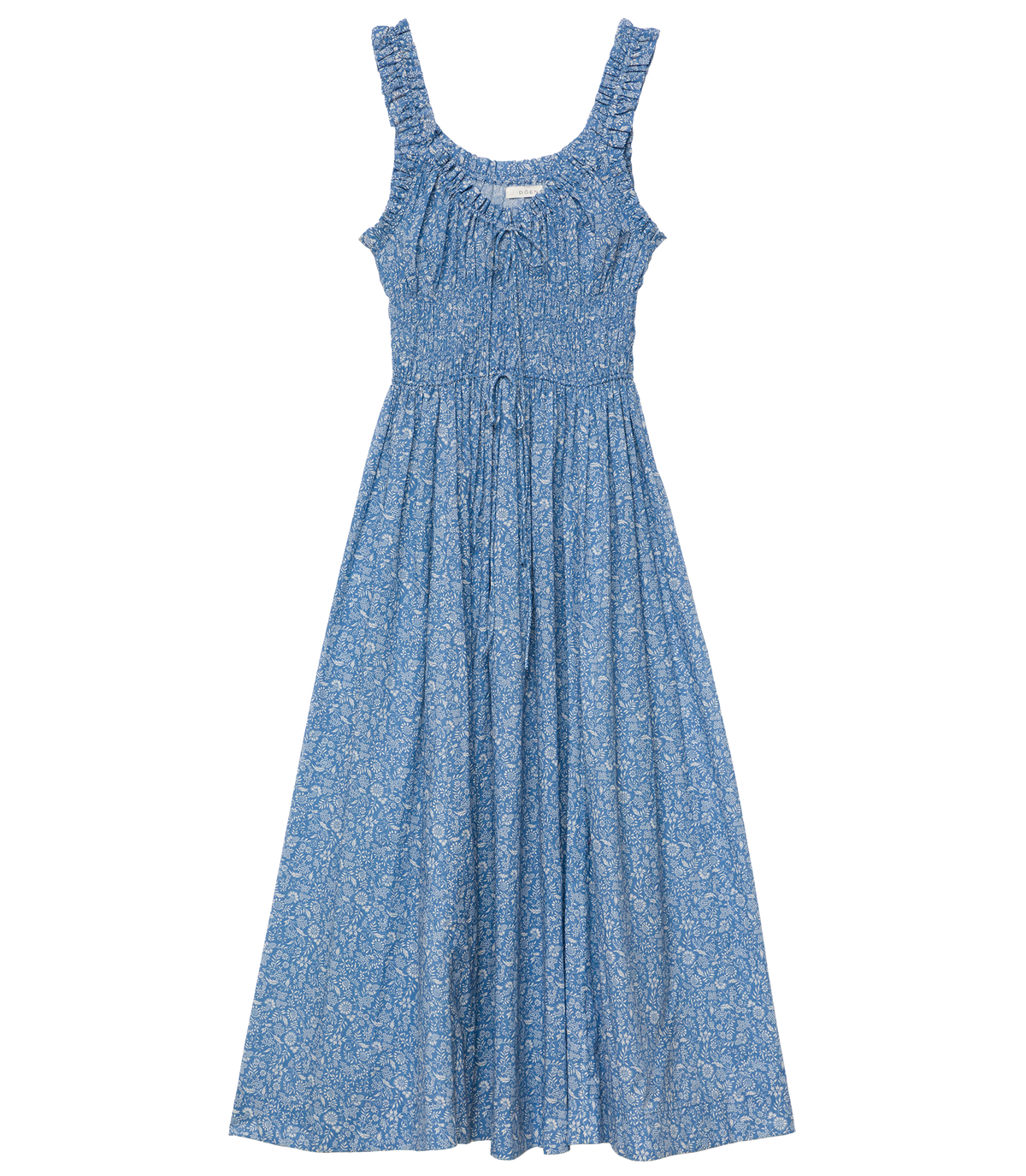 Emmaretta Dress -- Blue Garden Bloom