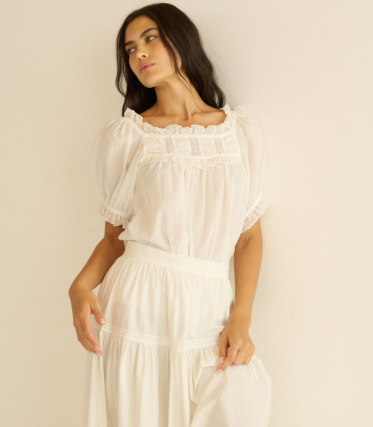 Frances Top -- Salt Lace