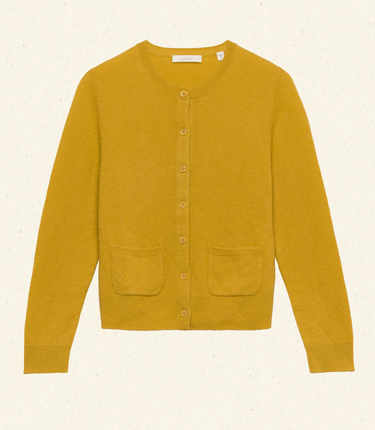 Freya Cashmere Cardigan -- Citrine