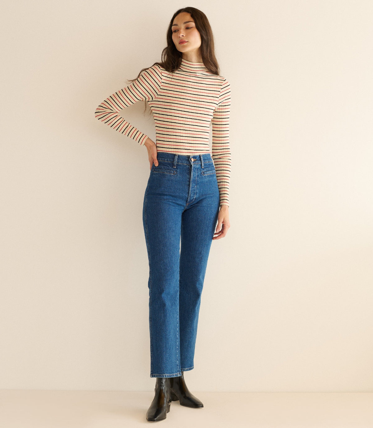 Ginevra Tee -- Riviera Stripe