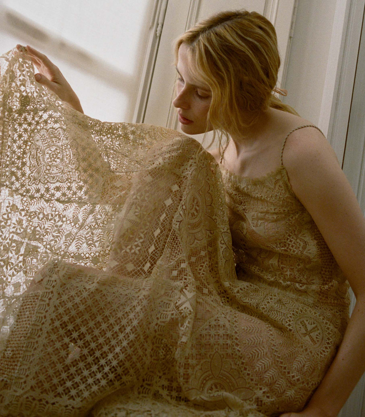 Handkerchief Anniversary Dress -- Paille