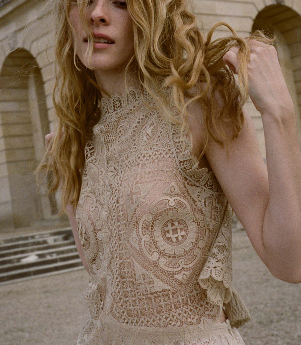 Handkerchief Anniversary Top -- Paille