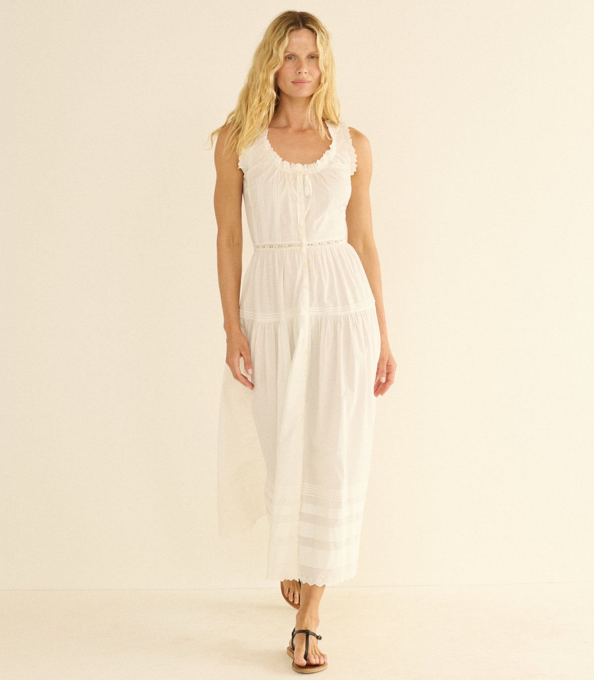 Hortense Dress -- Salt