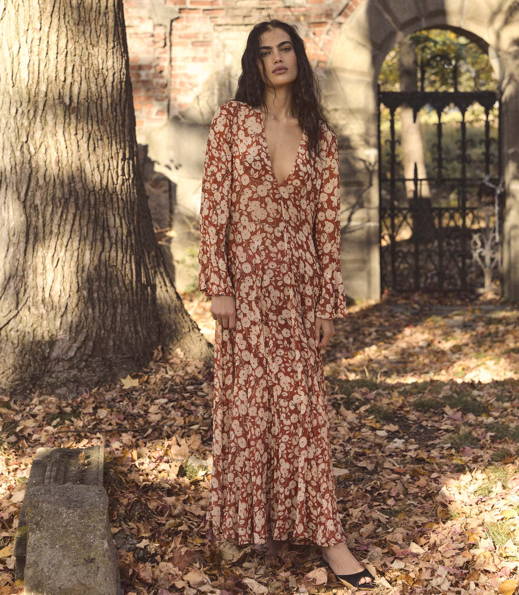 Imelda Dress -- Rouge Ambridge Rose