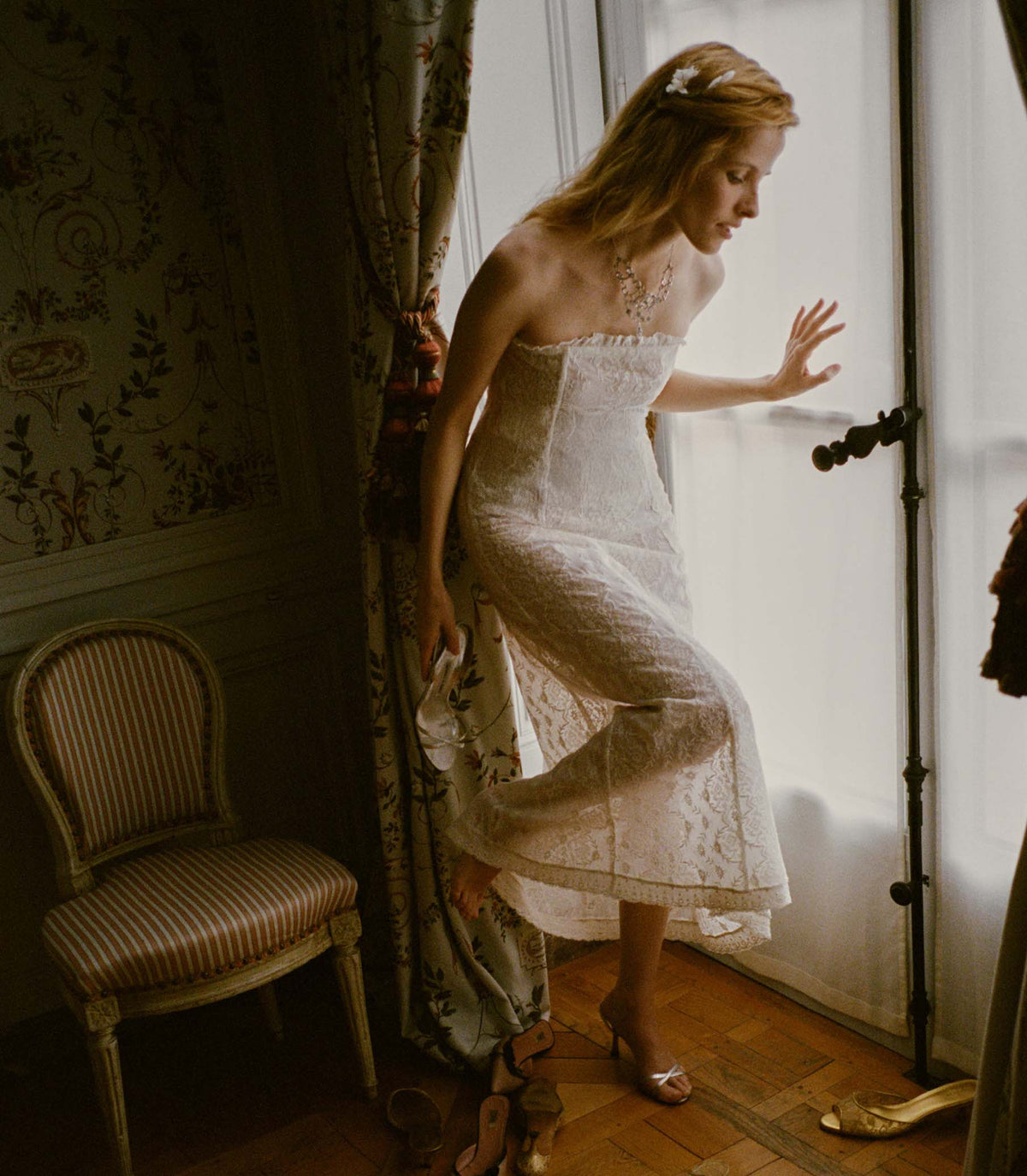 Josephine Anniversary Dress -- Salt