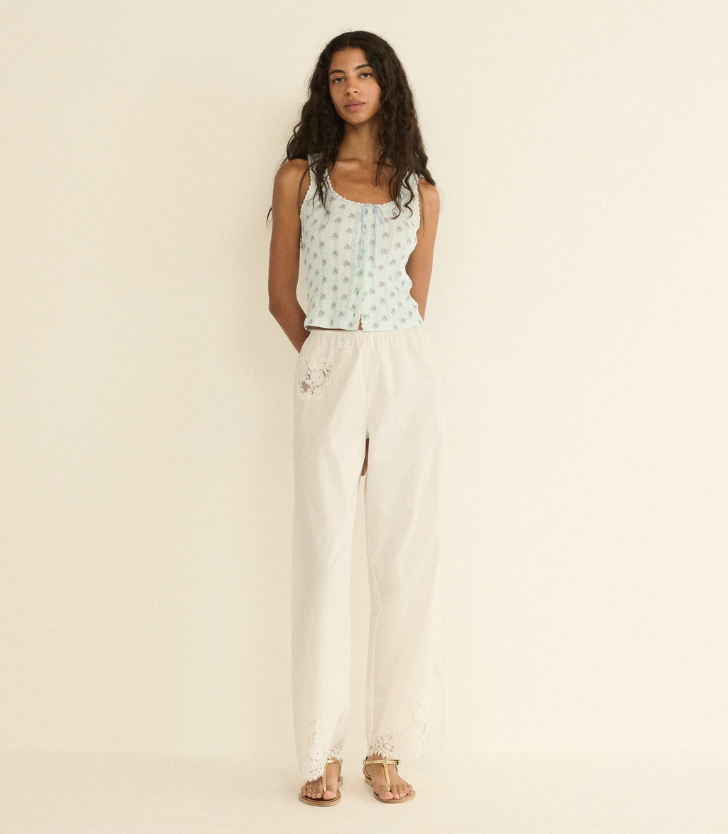 Lois Tank -- Sky Petit Posy Calico
