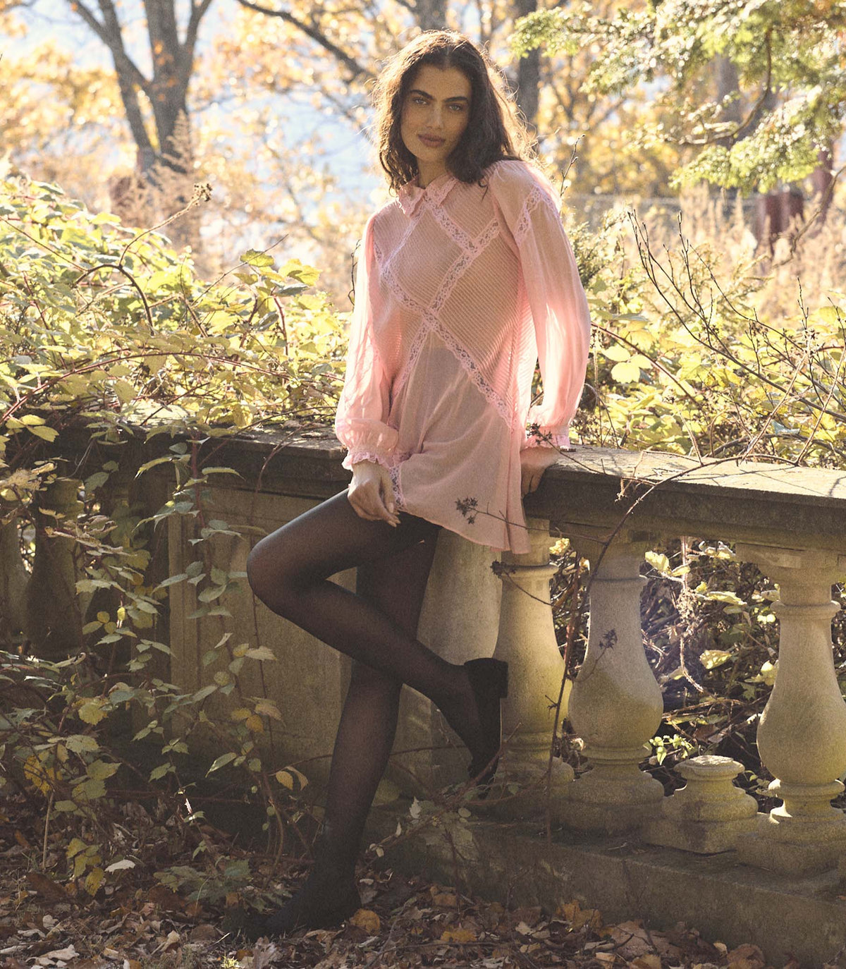 Louisette Dress -- Pink Hydrangea