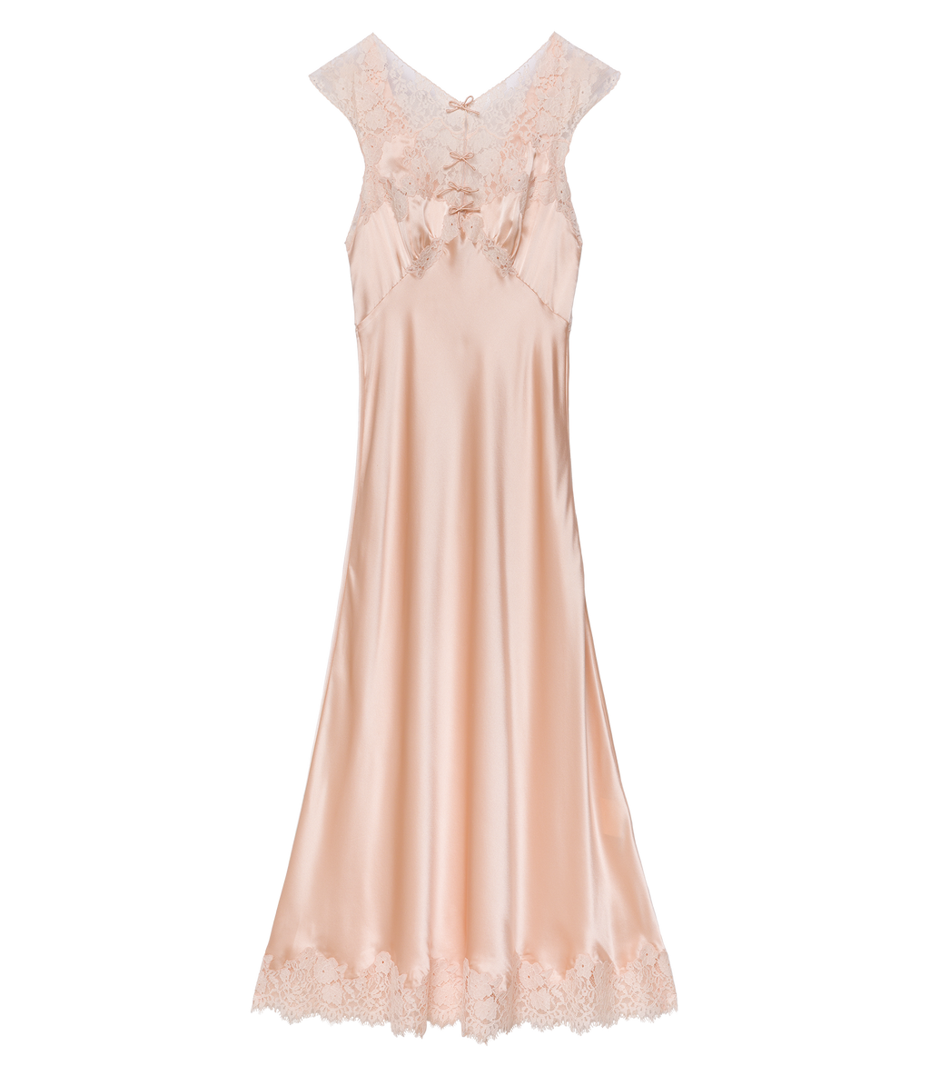 Marcelle Dress -- Peach Sorbet