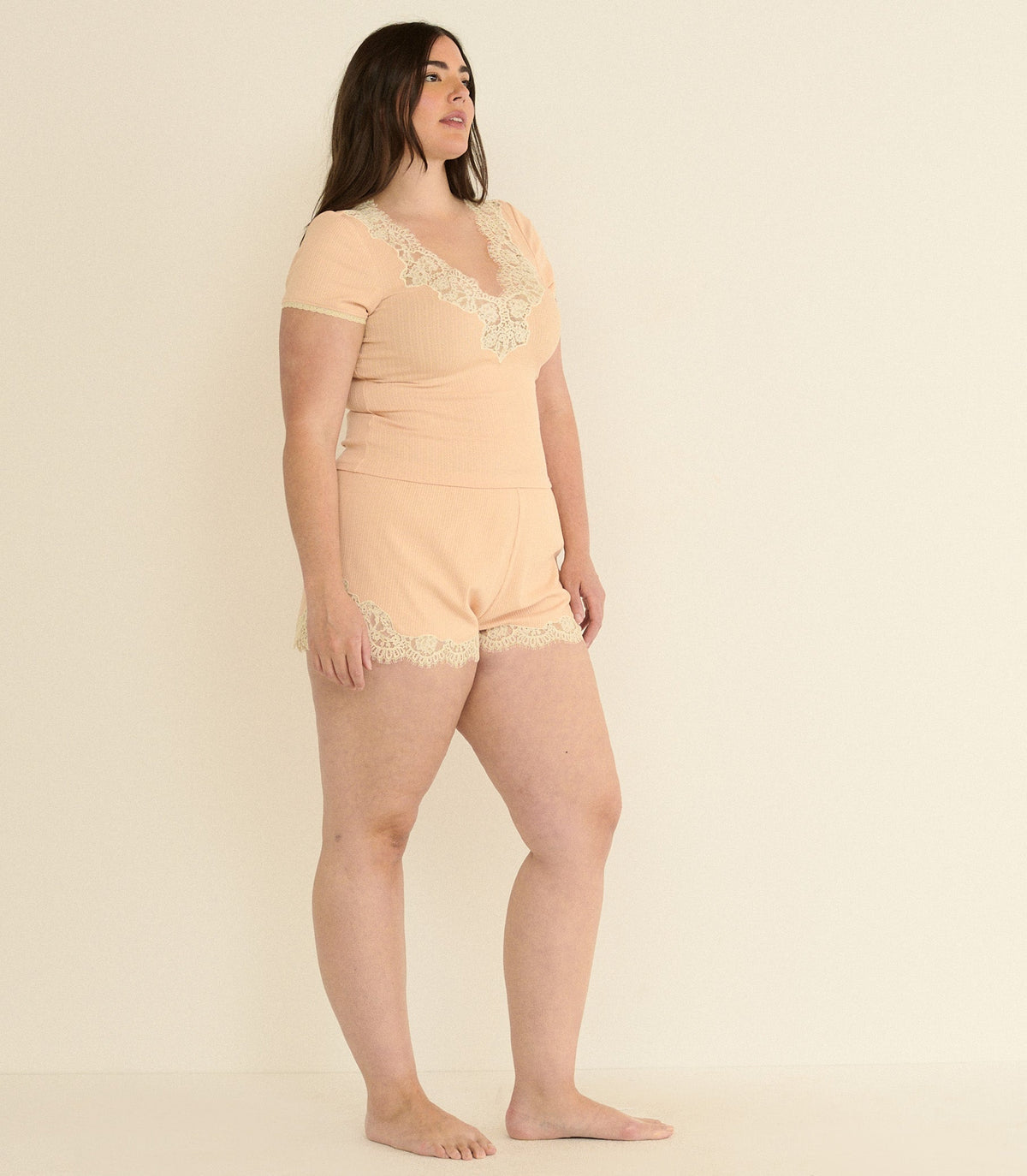 Nalia Tee -- Light Peach Sorbet