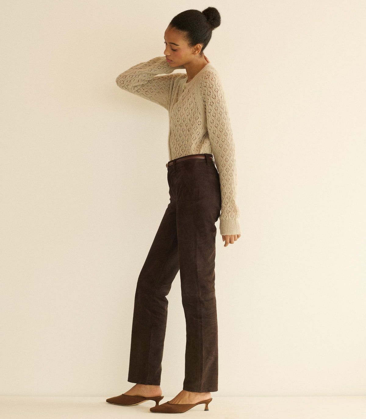 Petra Pointelle Cardigan -- Featherstone