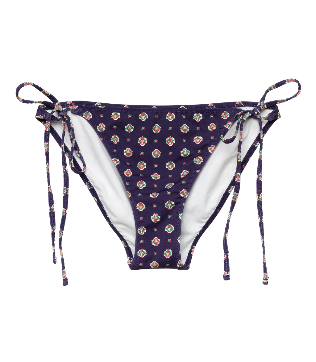Positano Bikini Bottom -- Navy Cadiz Foulard