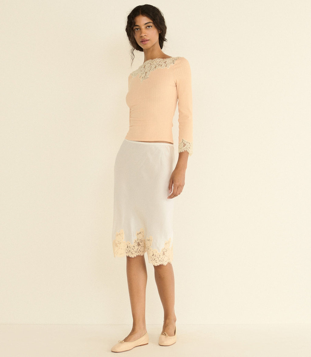 Riana Tee -- Light Peach Sorbet