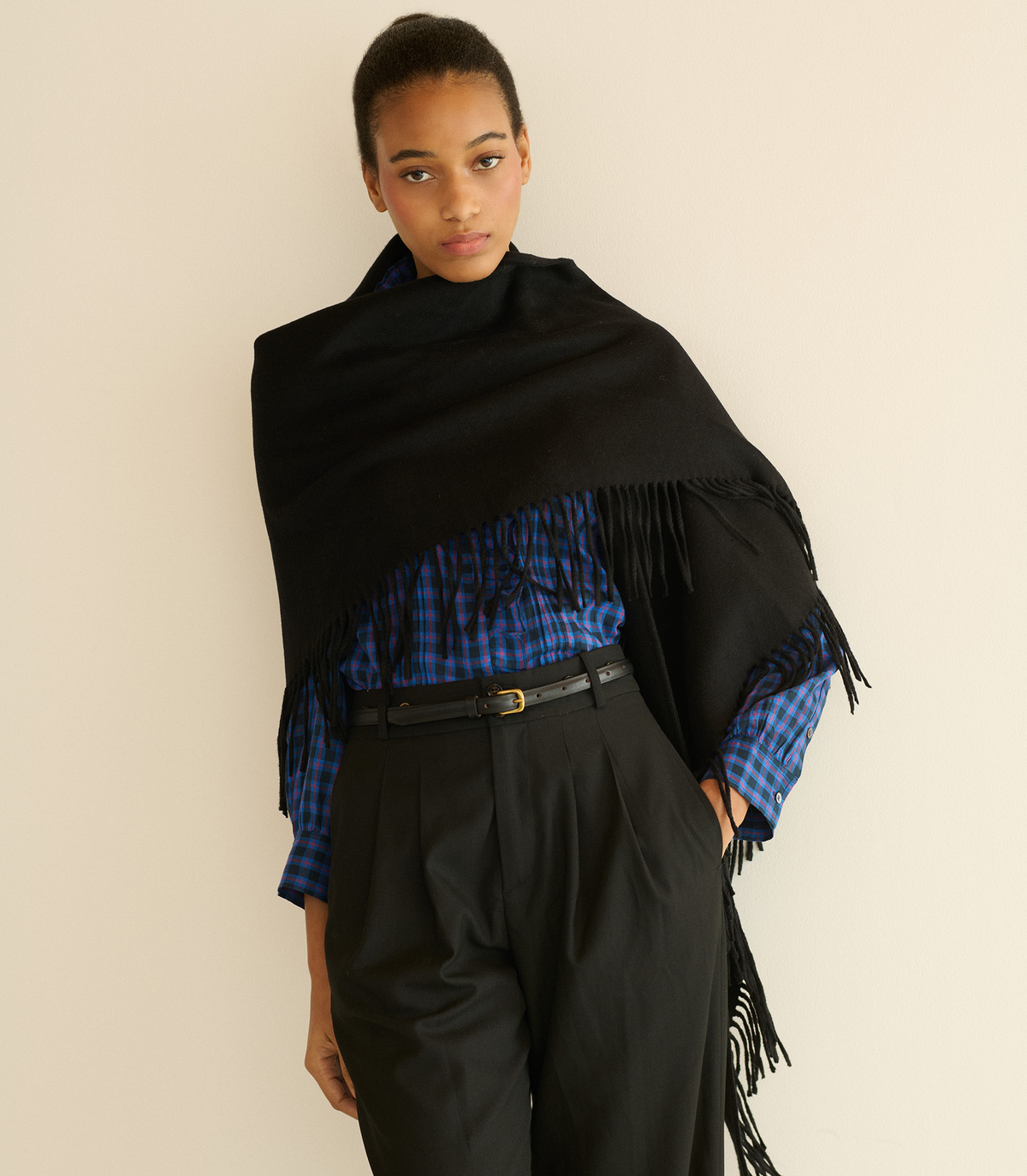 Rouen Pashmina -- Black