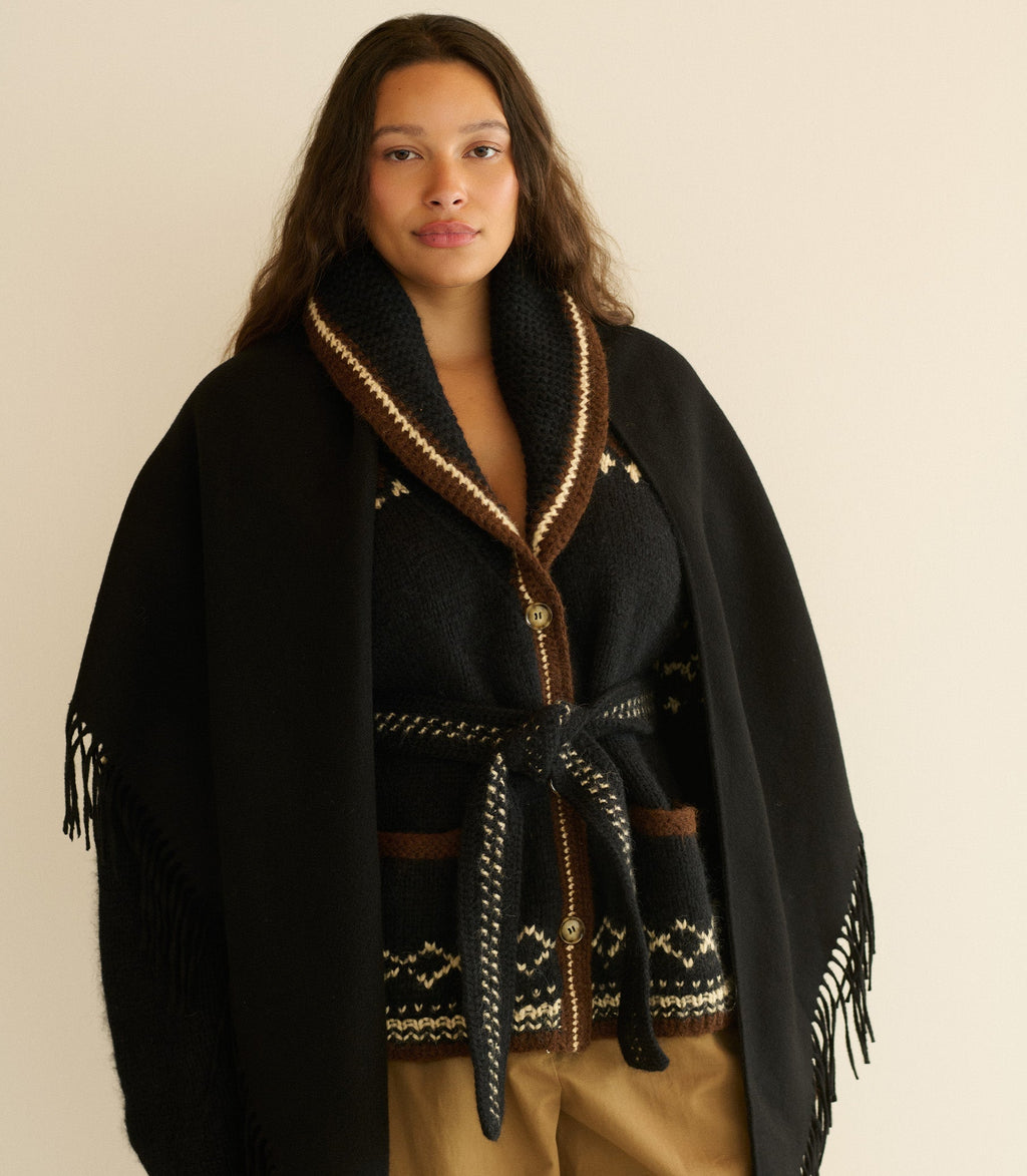 Rouen Pashmina -- Black