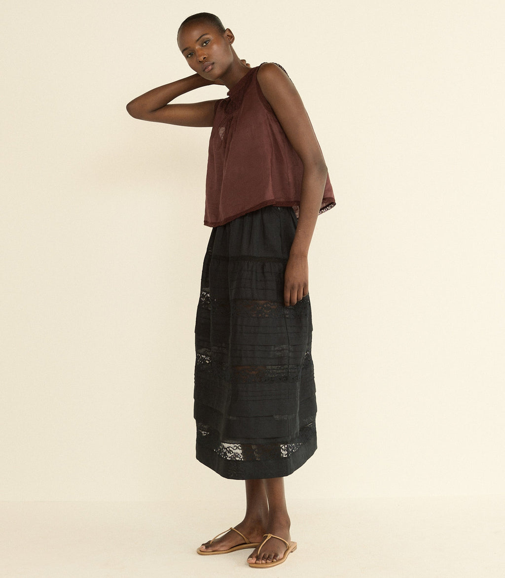 Sidra Skirt -- Black