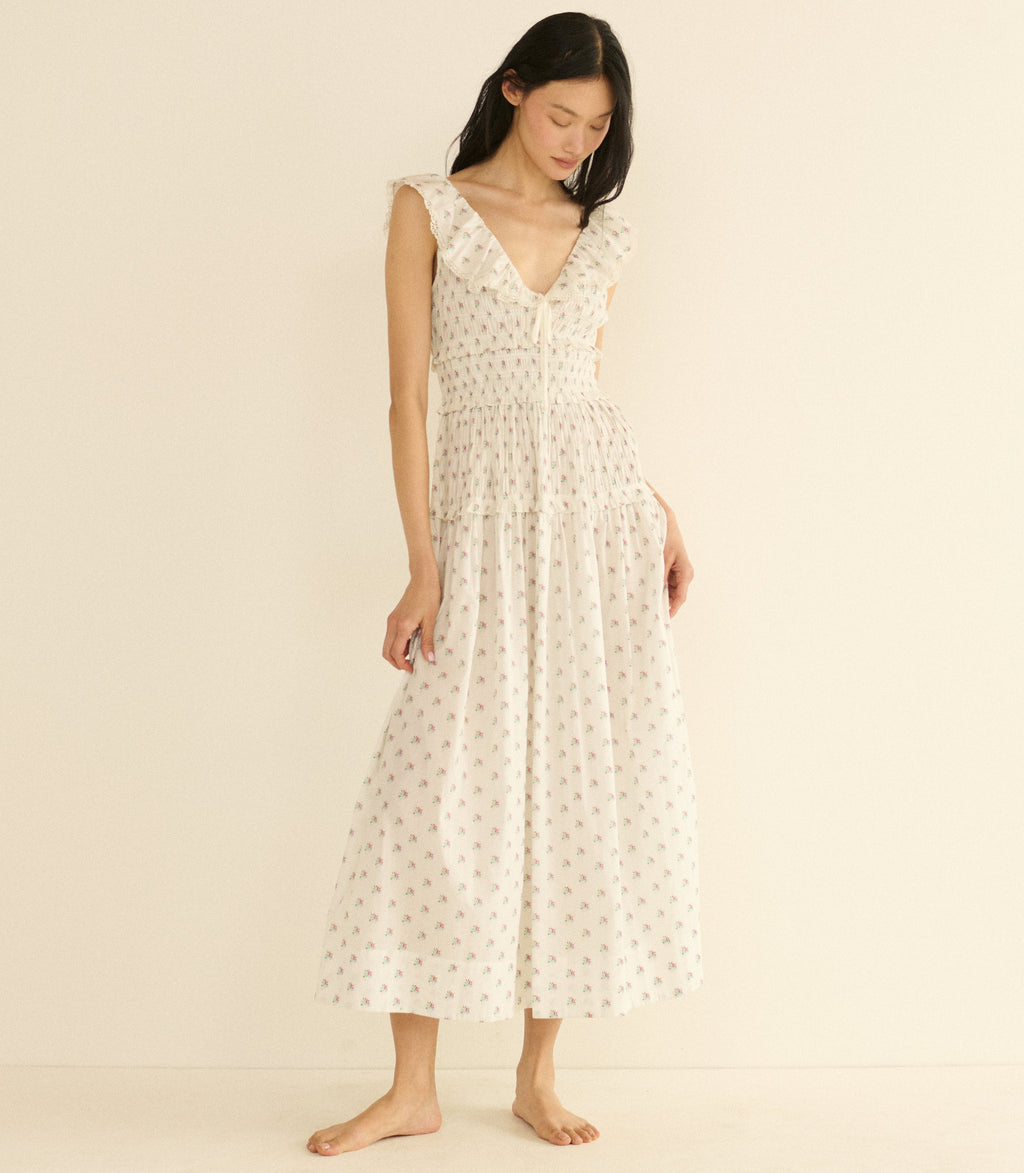 Sorina Dress -- Petit Posy Calico