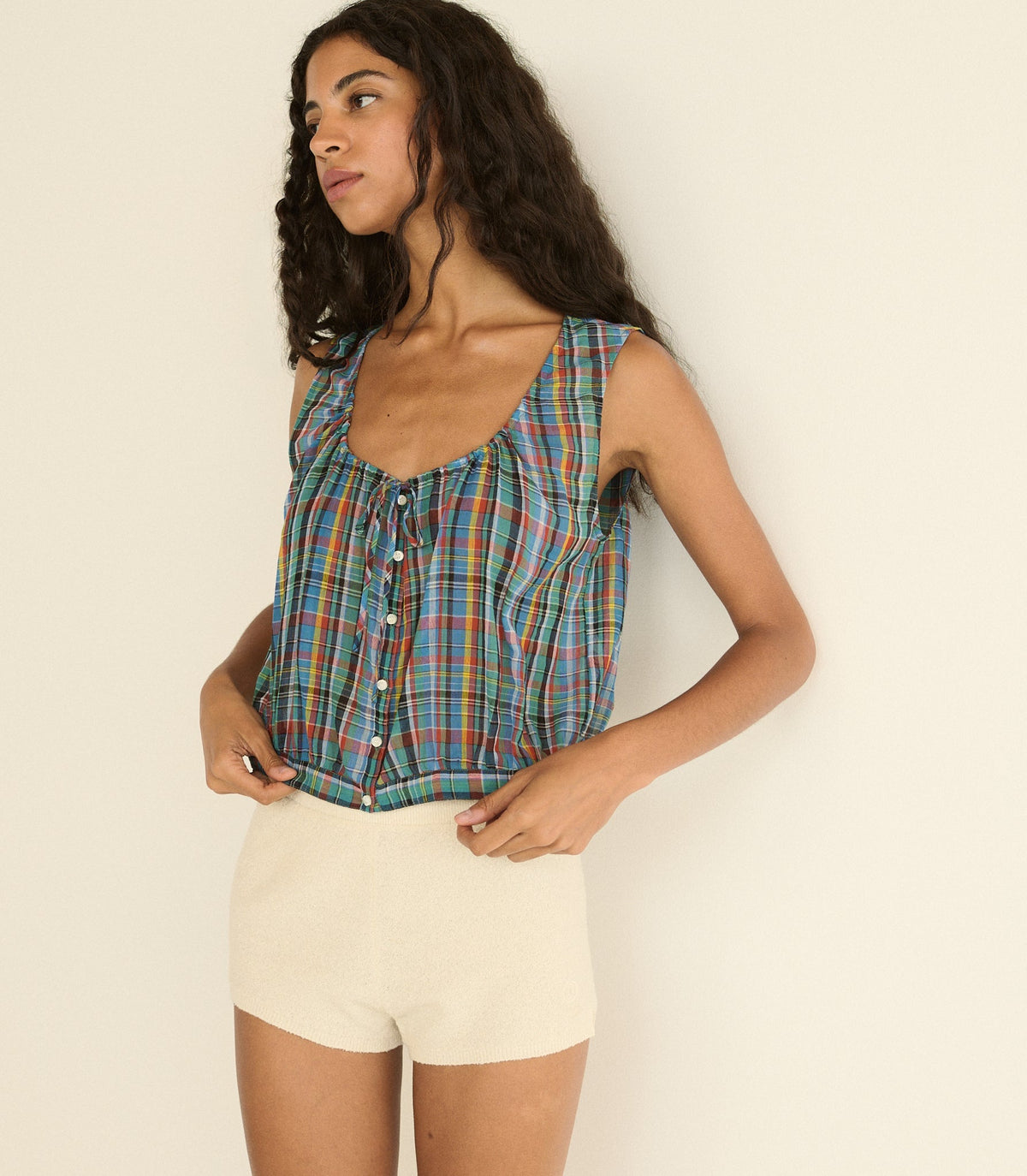 Theo Top -- Alderbrook Plaid
